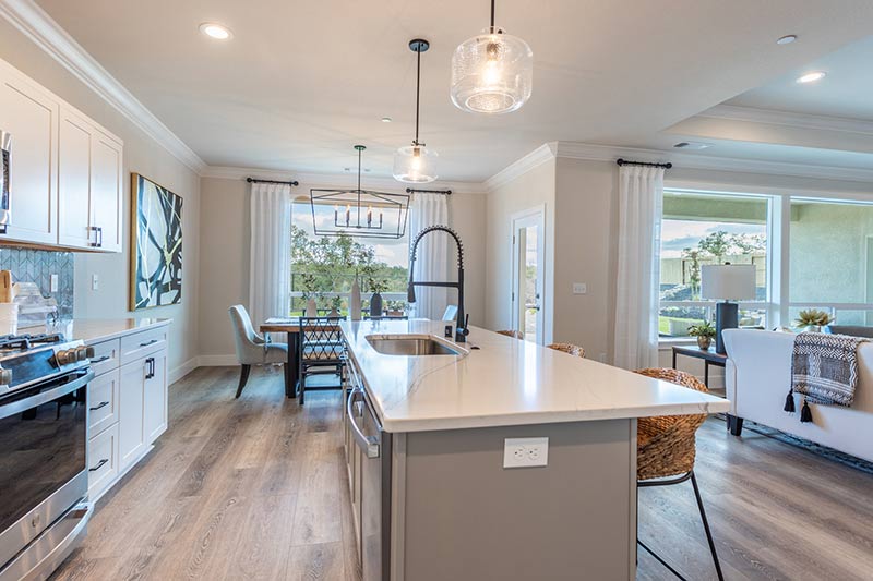 Kitchen and dining with excellent finish